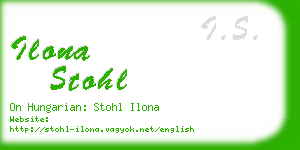 ilona stohl business card